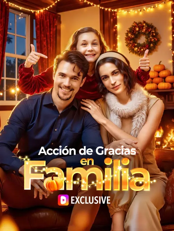 Póster de Acción de Gracias en Familia